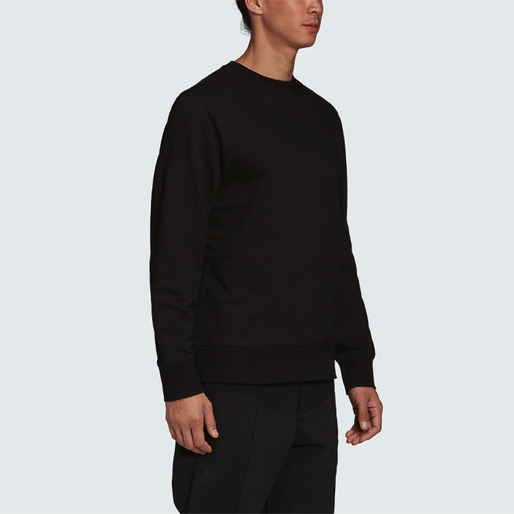 adidas Y-3 SS21 Black Warrior Embroidered Round Neck Sweatshirts 'Black' FS3398 - 6