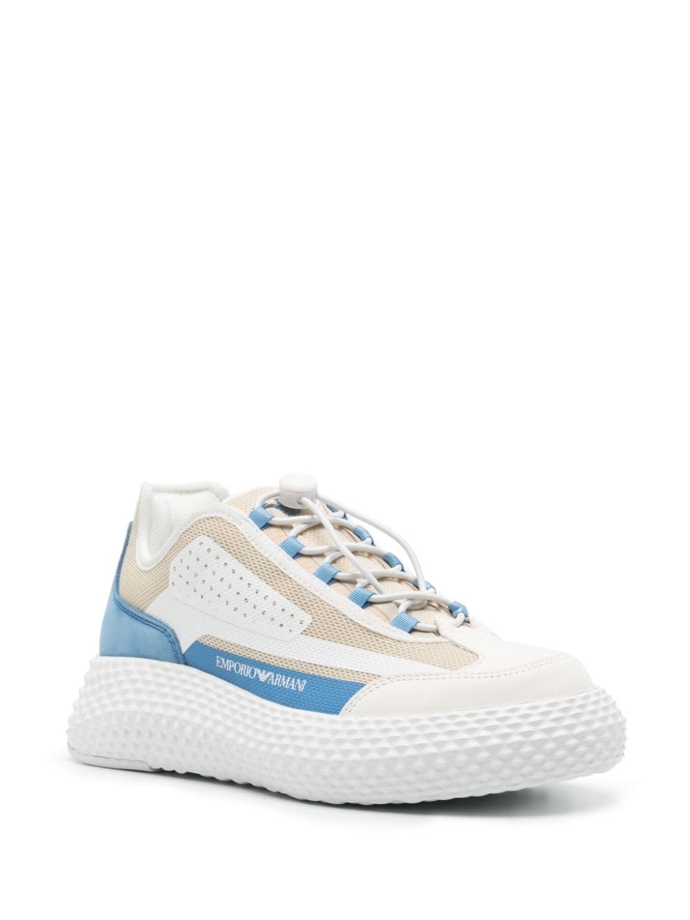 panelled mesh chunky sneakers - 2