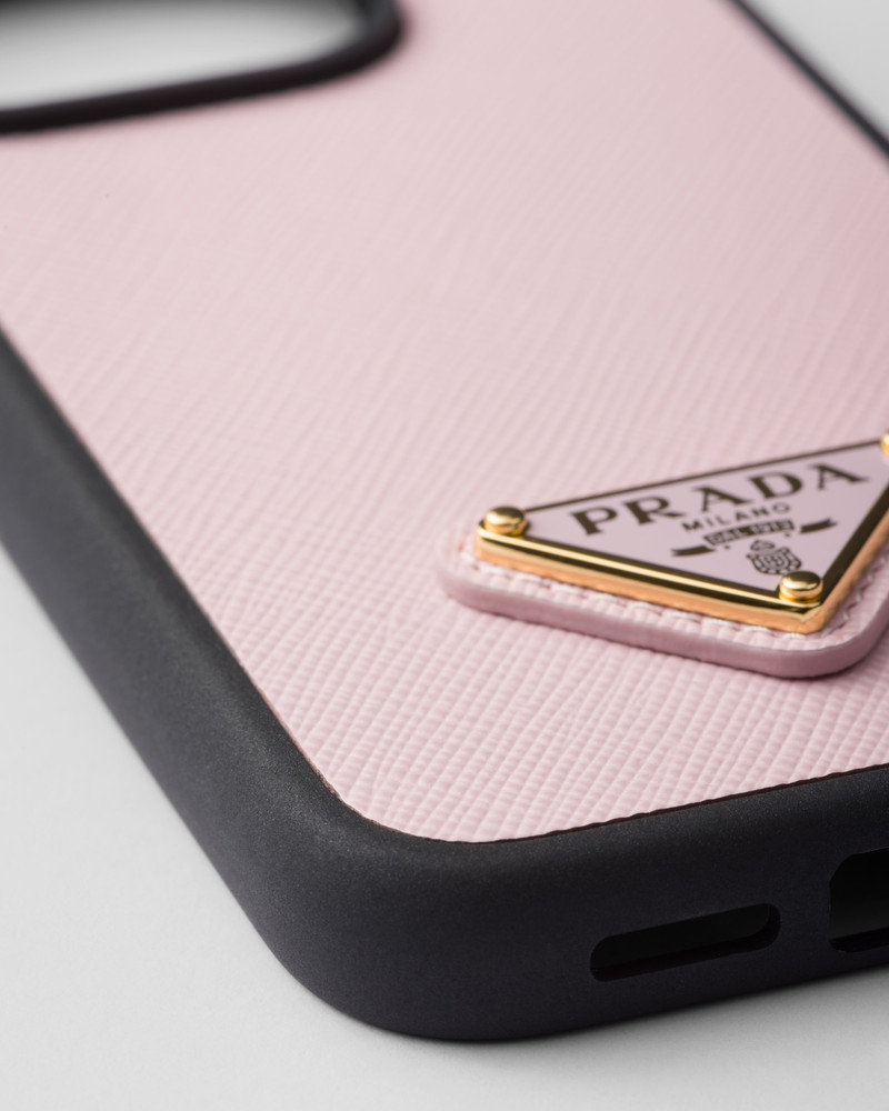 Prada Saffiano leather cover for iPhone 15 Pro outlook