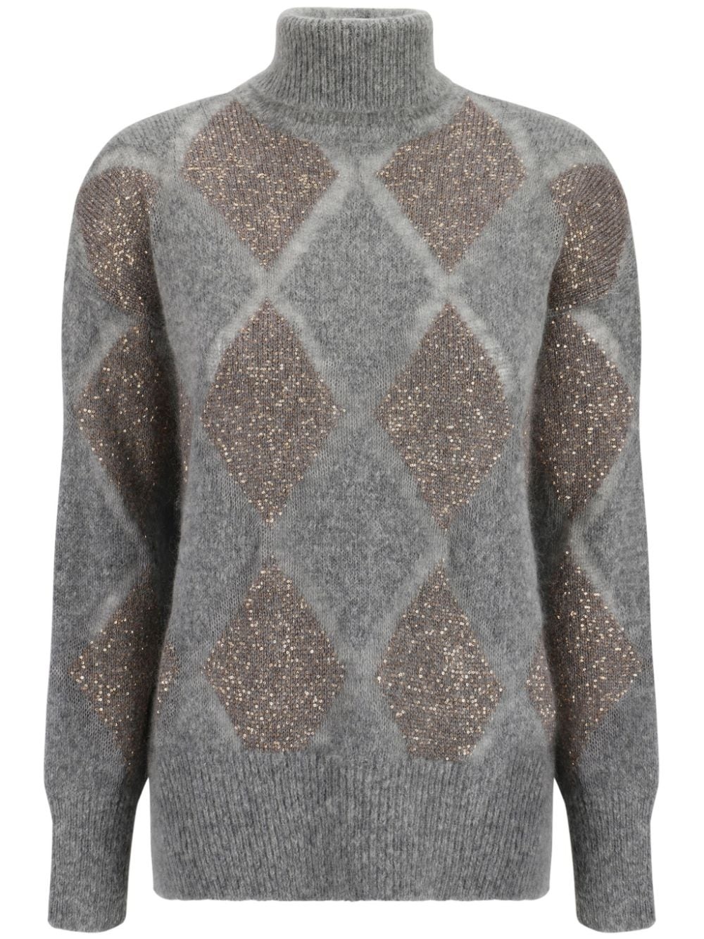 sequin-embellished jumper - 1