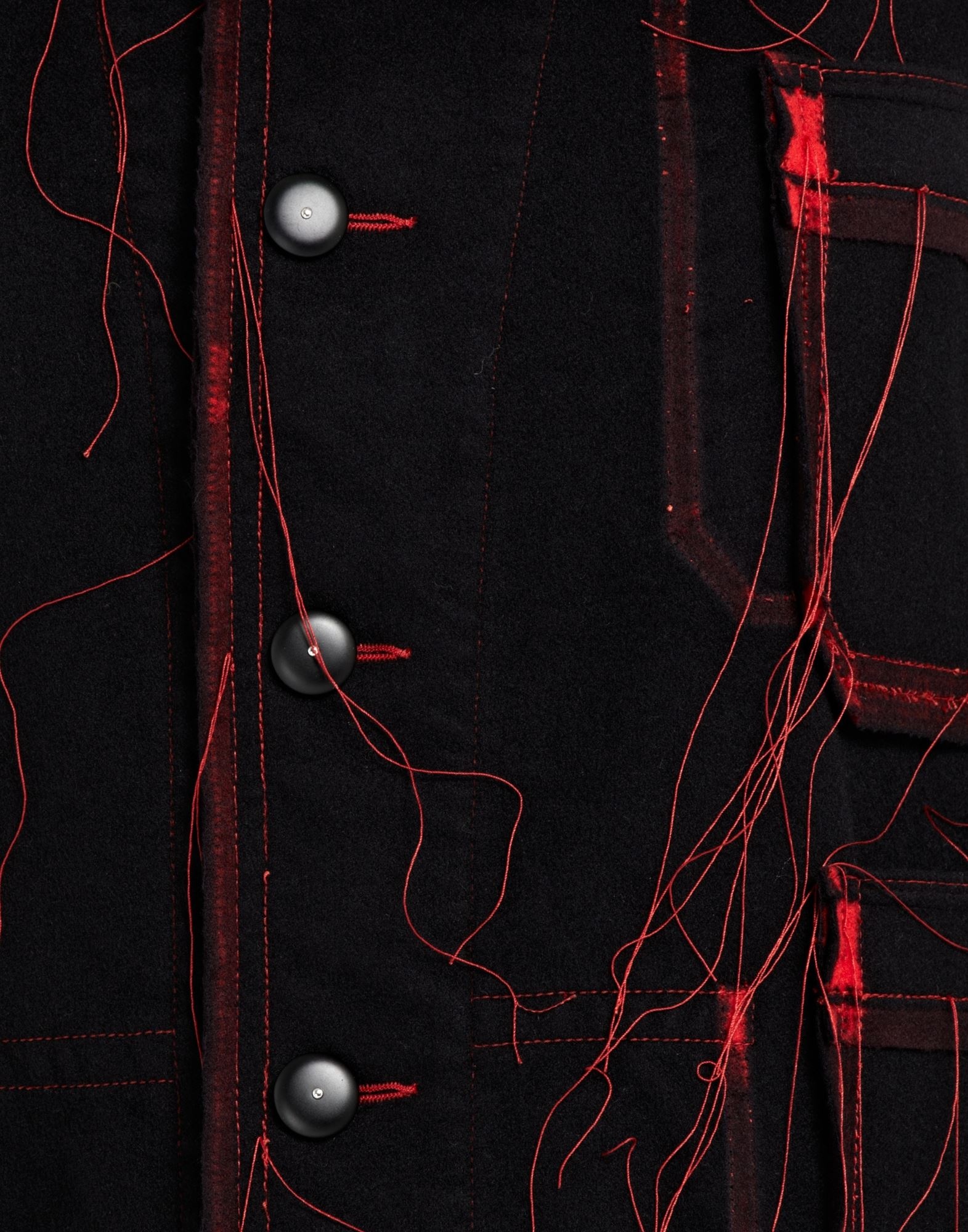 Red shadow reveal technique' workwear jacket - 6