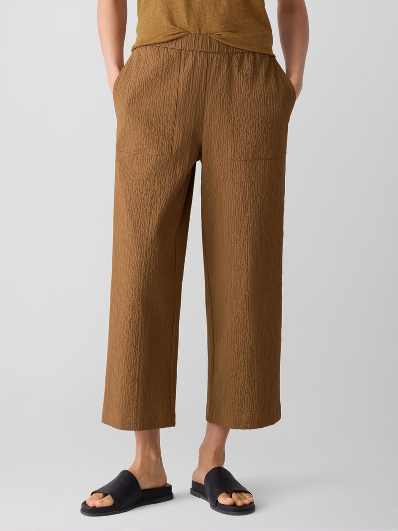 Organic Cotton Pucker Straight Pant 3
