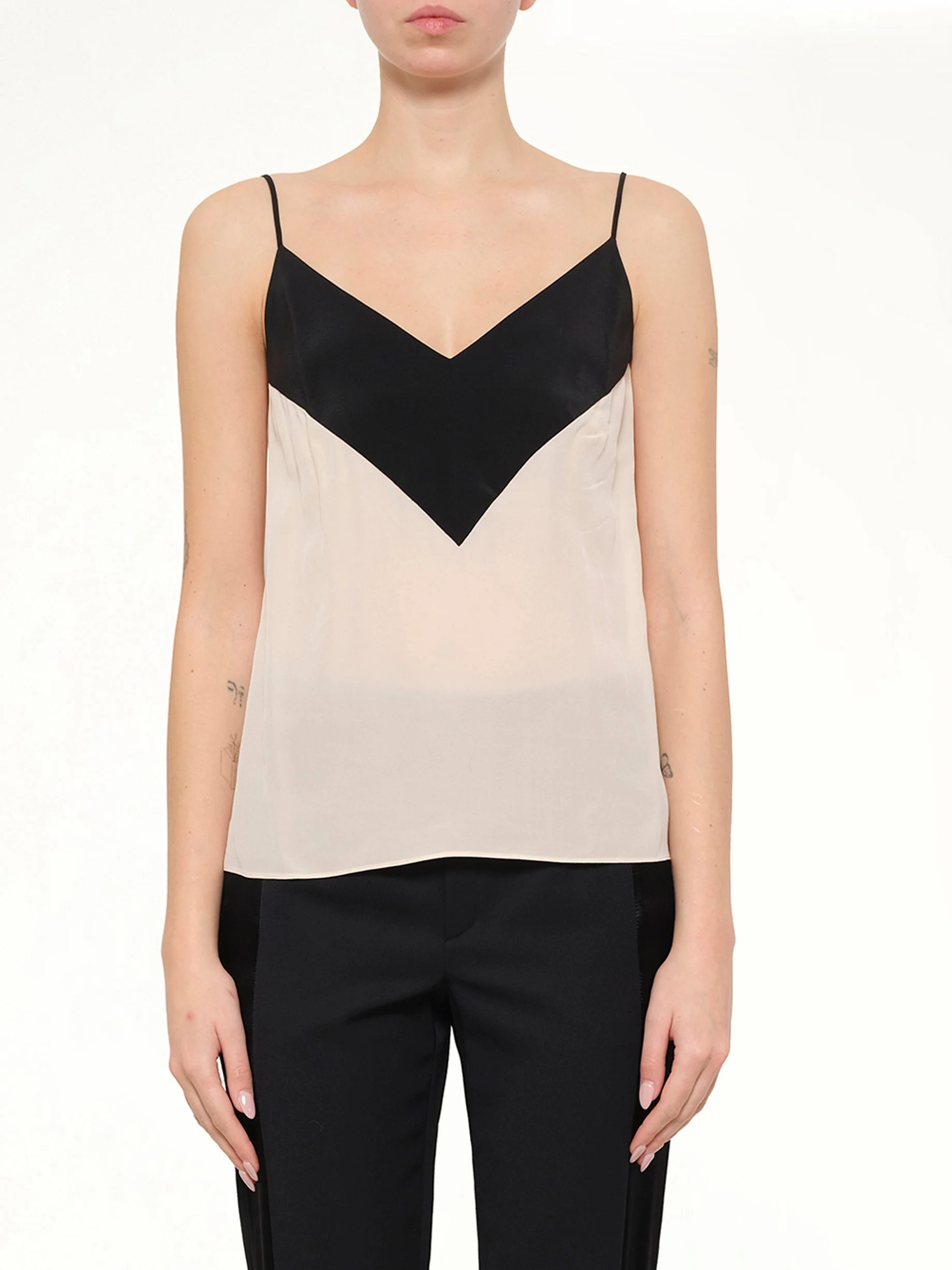 Silk Top in Powder - 1