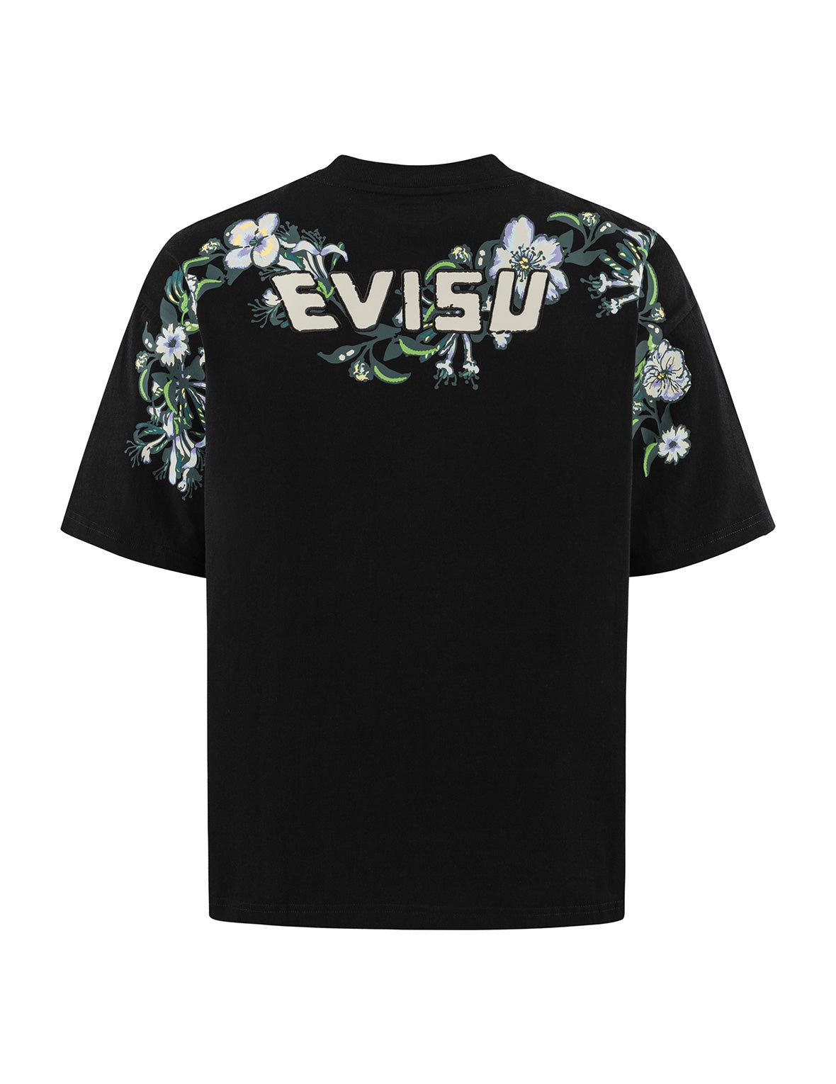 Floral Daicock and Logo Embroidery Loose Fit T-Shirt - 11