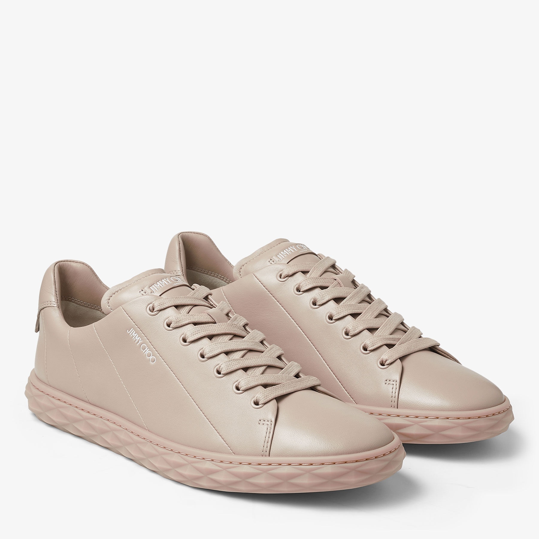 Diamond Light/M
Stone Nappa Leather Low-Top Trainers - 4