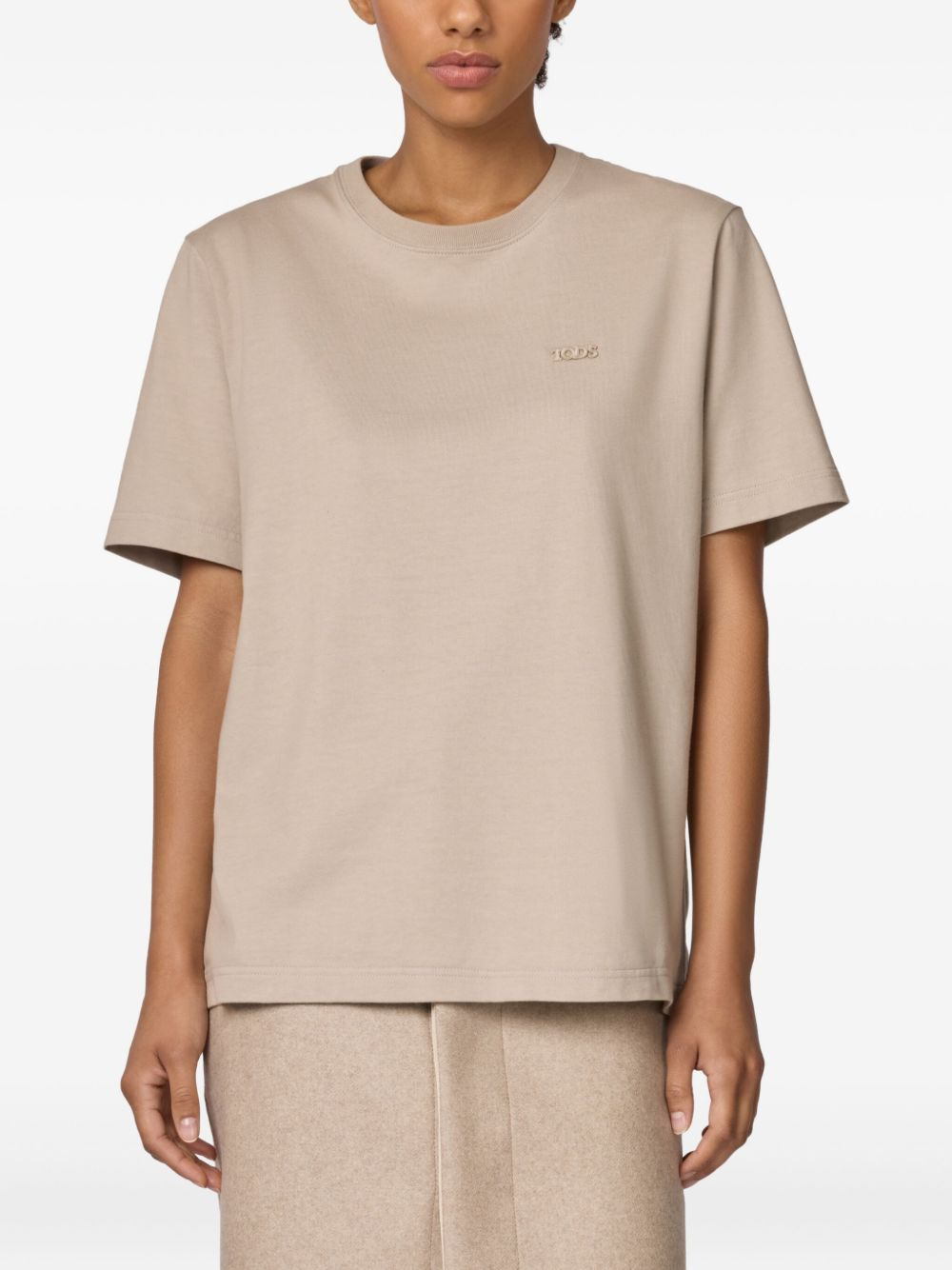 logo-embroidered t-shirt - 2