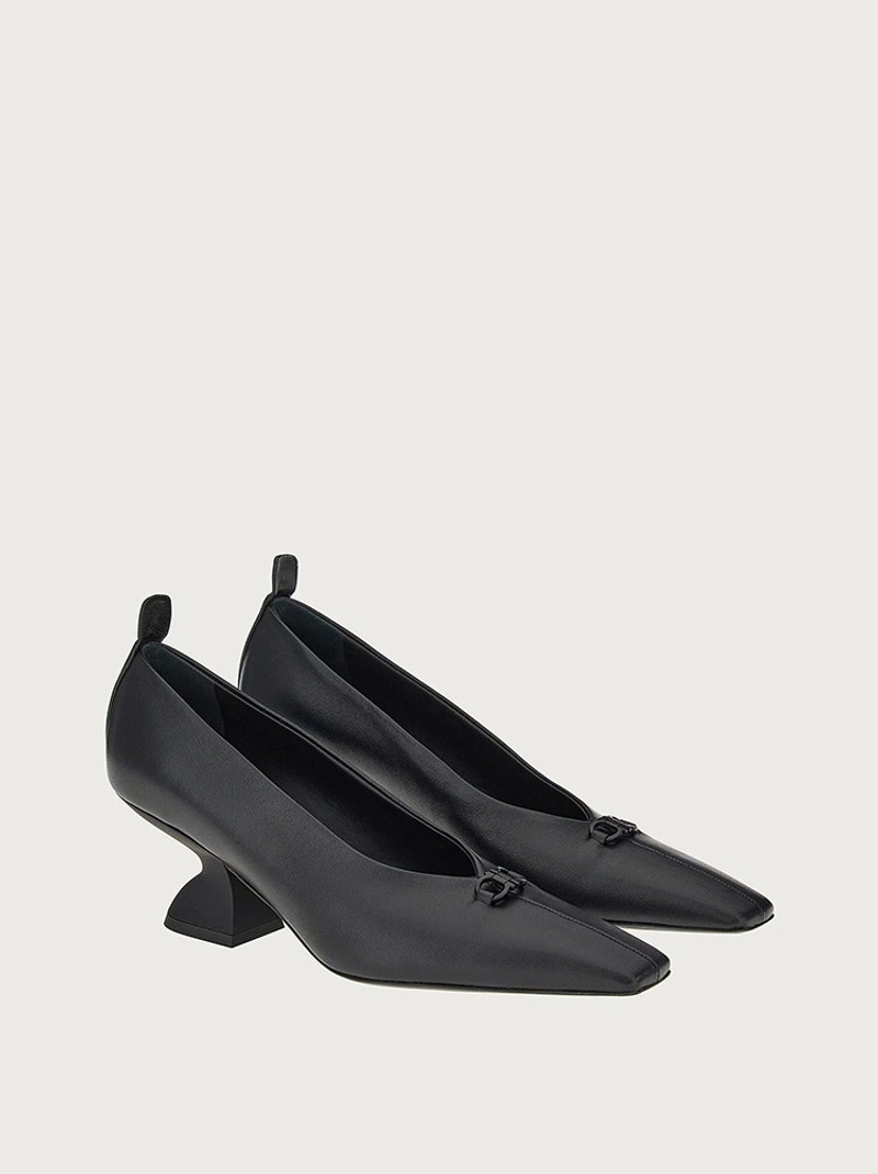 FERRAGAMO F HEEL PUMP SHOE outlook
