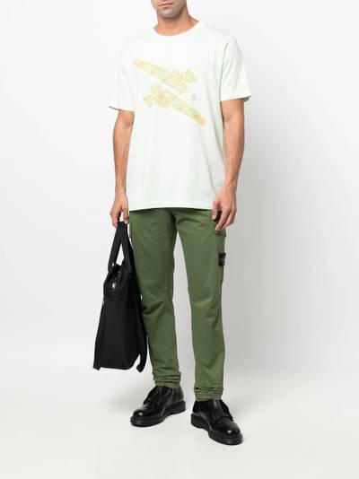 Stone Island Shadow Project graphic-print cotton T-shirt outlook