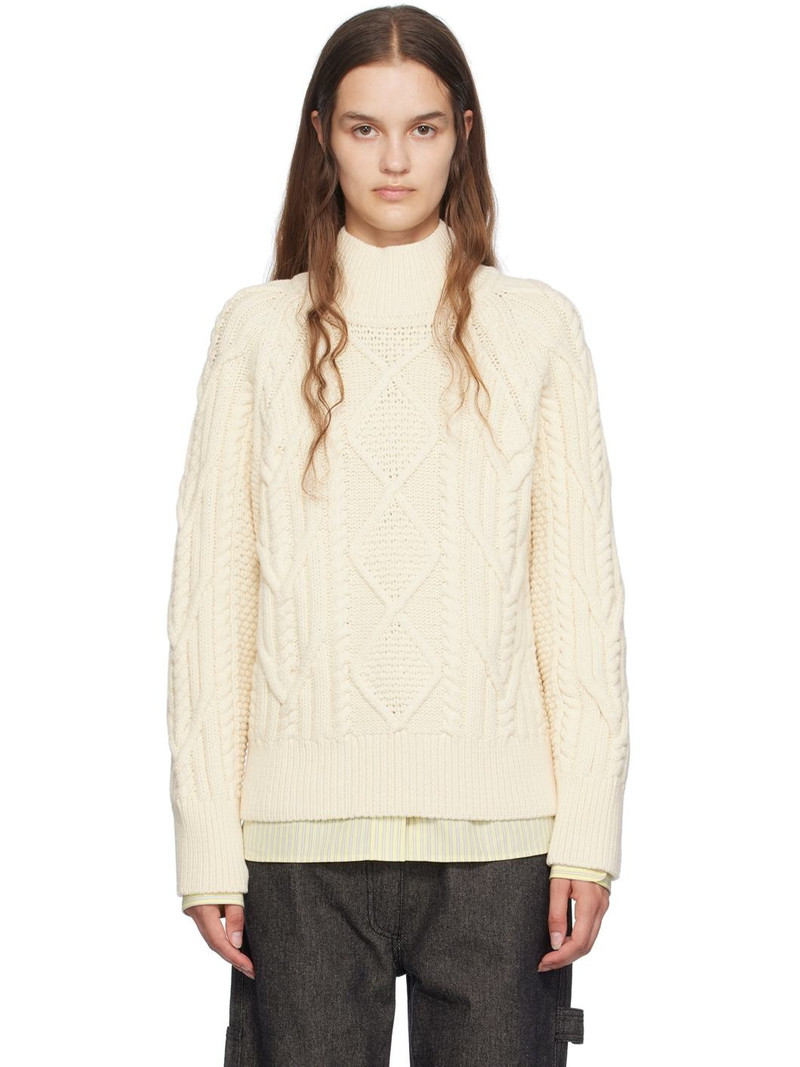 Off-White Mock Neck Sweater 1