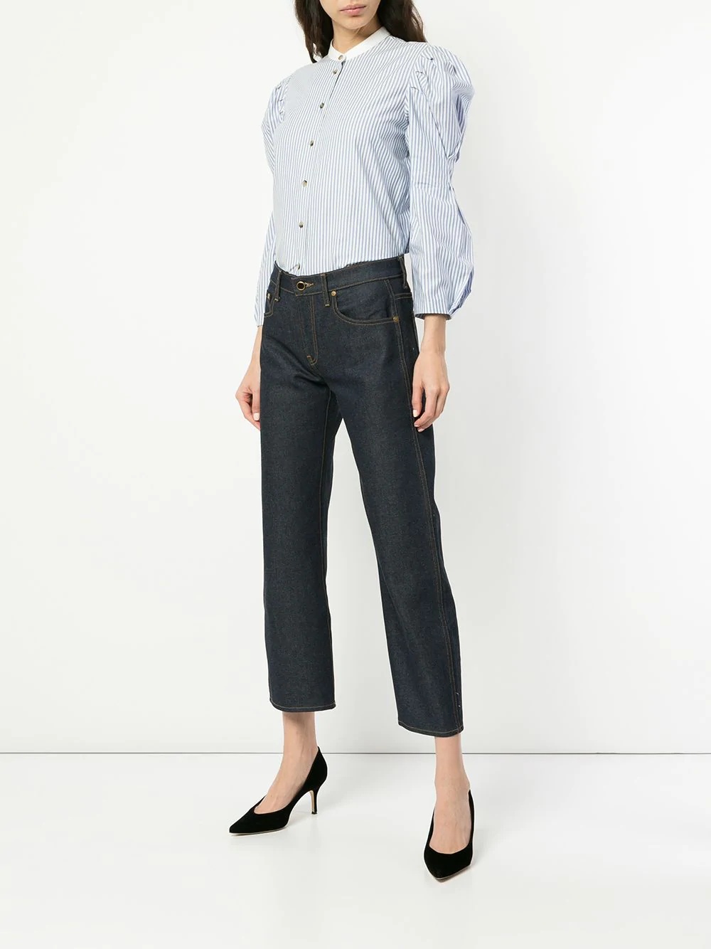 Wendell cropped wide leg jeans - 2