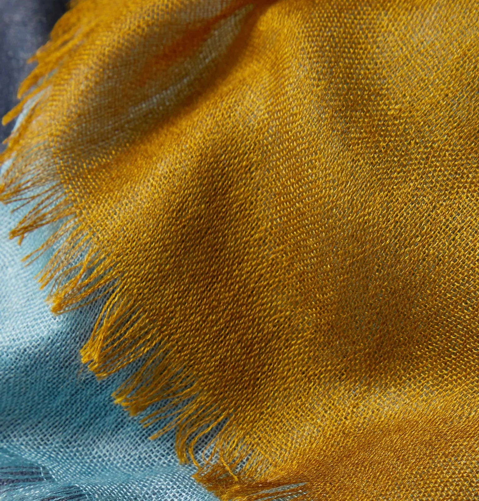 Fringed Colour-Block Cashmere and Silk-Blend Scarf - 3