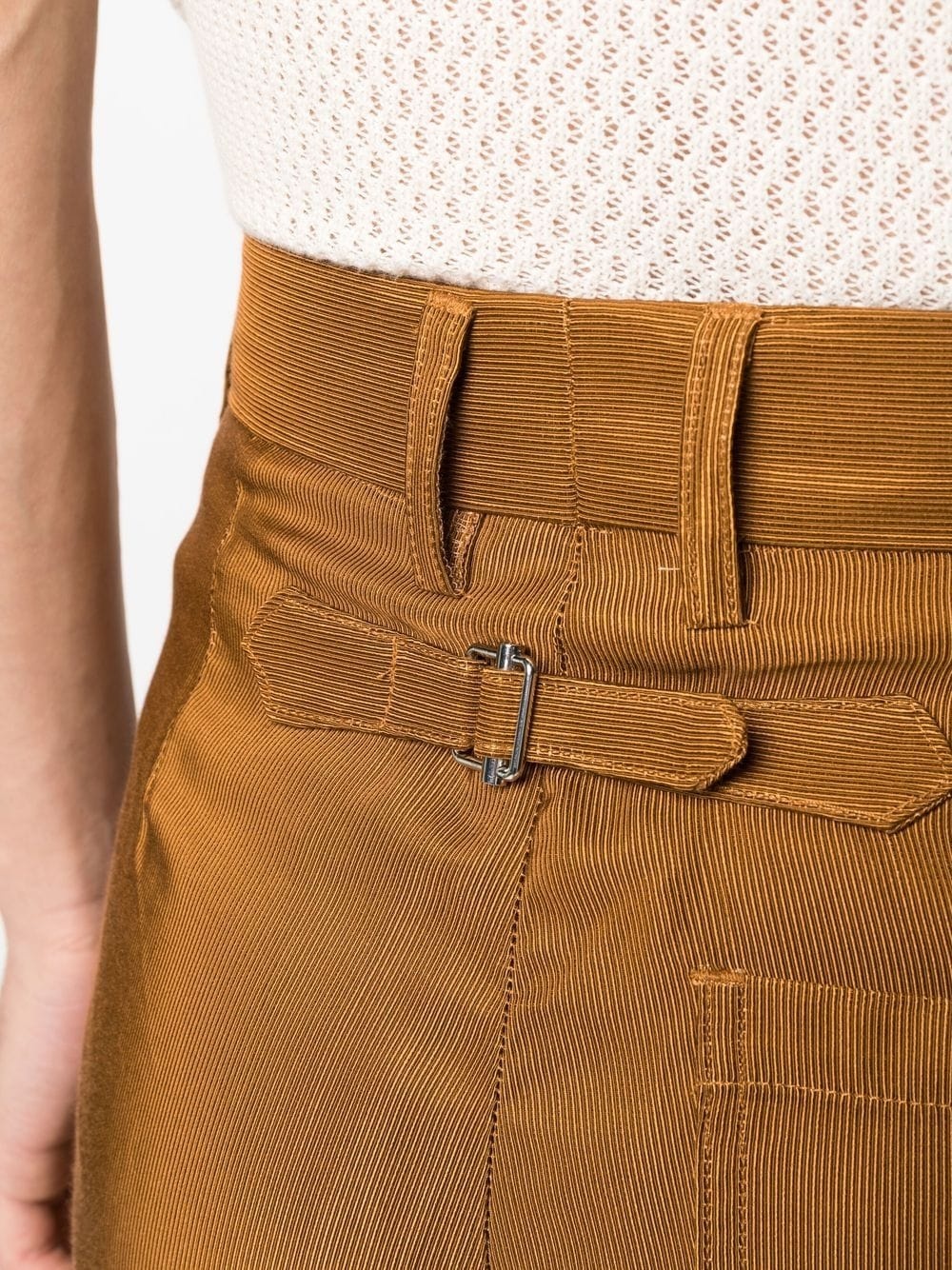 corduroy straight-leg trousers - 5