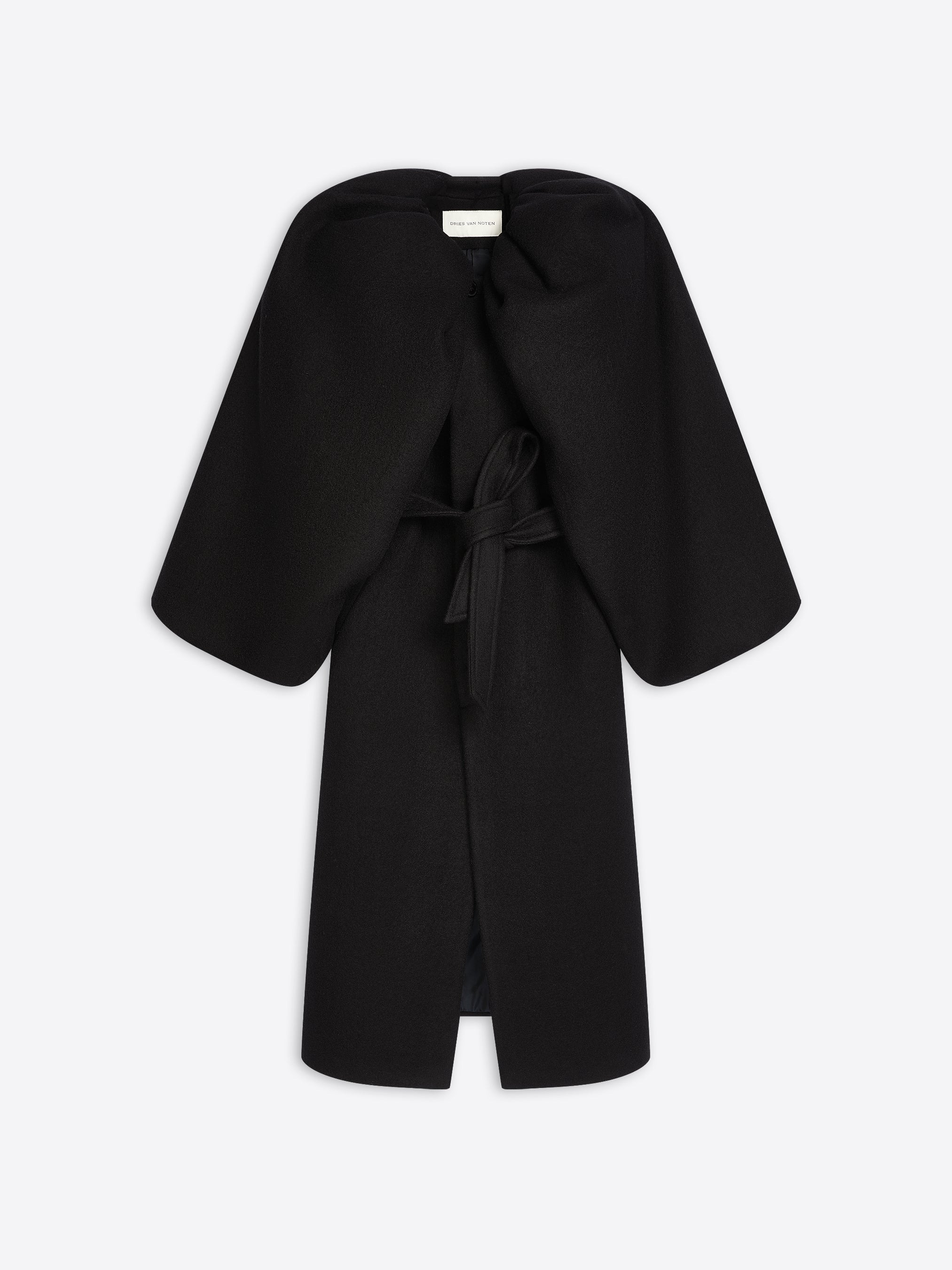 CONSTRUCTED WOOL COAT - 1