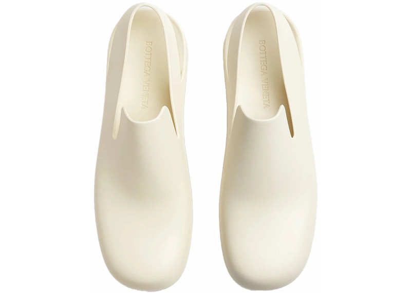 Bottega Veneta Bottega Veneta Rubber Slingback Puddle Shoe White outlook