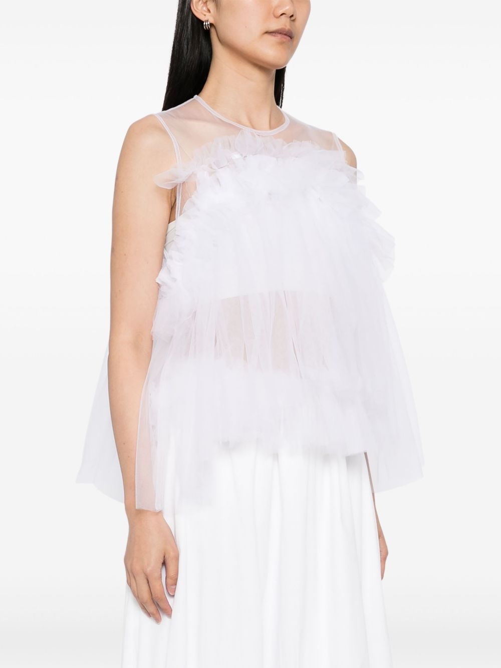 Tulle Ruffle blouse - 3