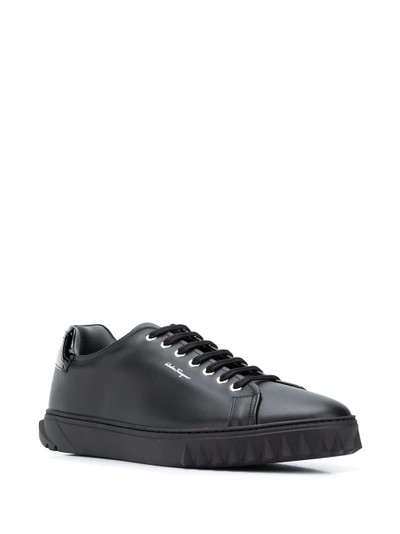 Salvatore Ferragamo logo-print low-top sneakers outlook