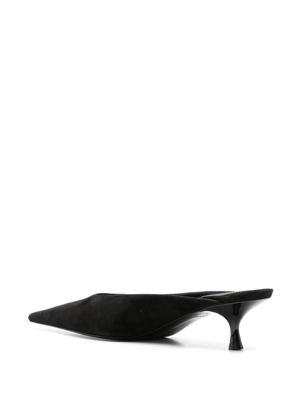 45mm pointed-toe leather mules - 3