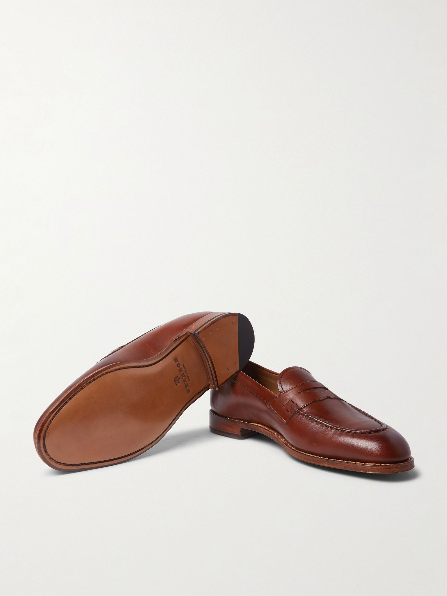 Lloyd Leather Penny Loafers Brown - 7