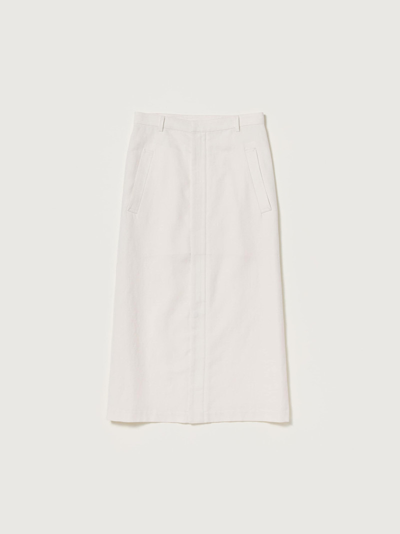 WOOL COTTON LINEN OX SKIRT 1