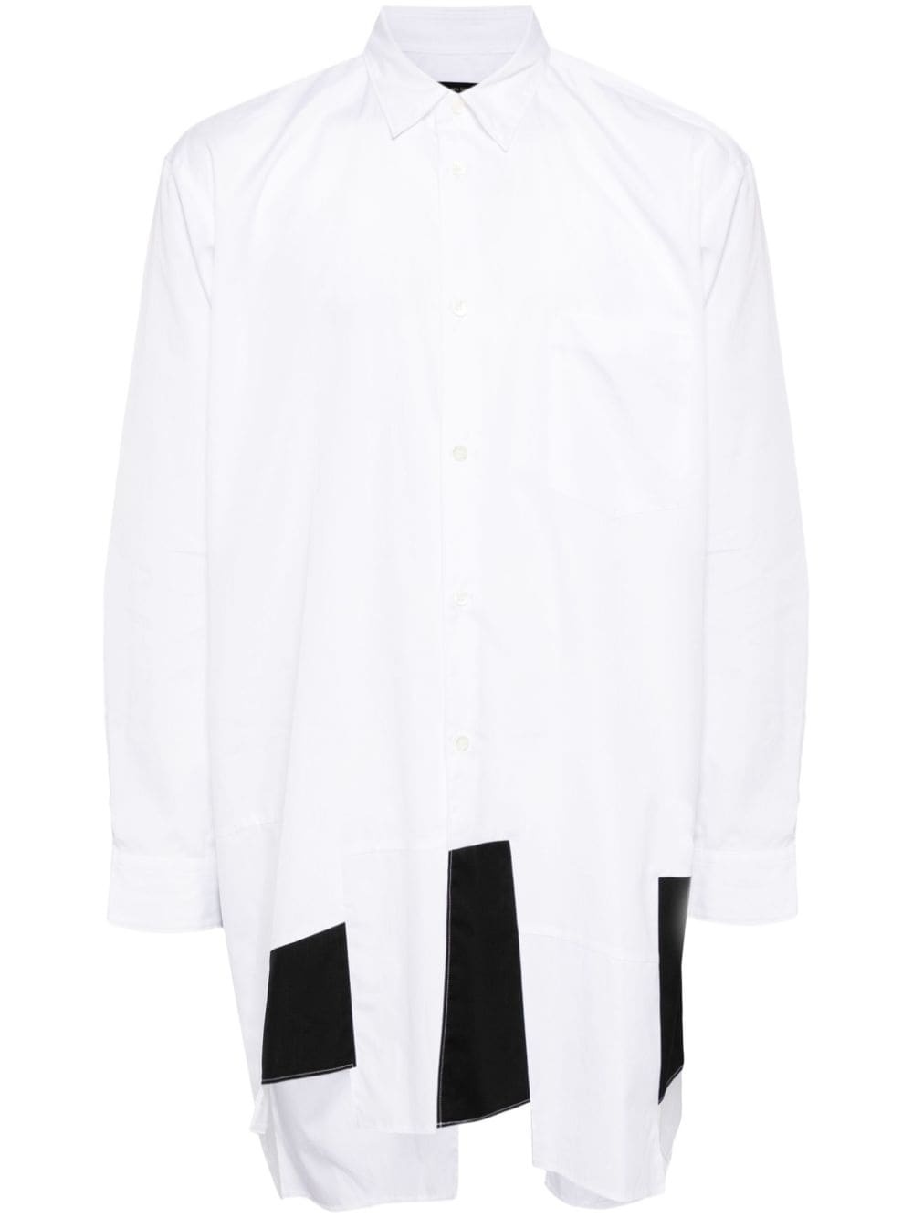 asymmetric long-sleeved shirt - 1