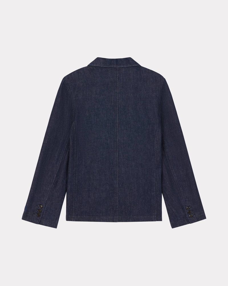 KENZO 'KENZO Rose' embroidered denim talored jacket outlook