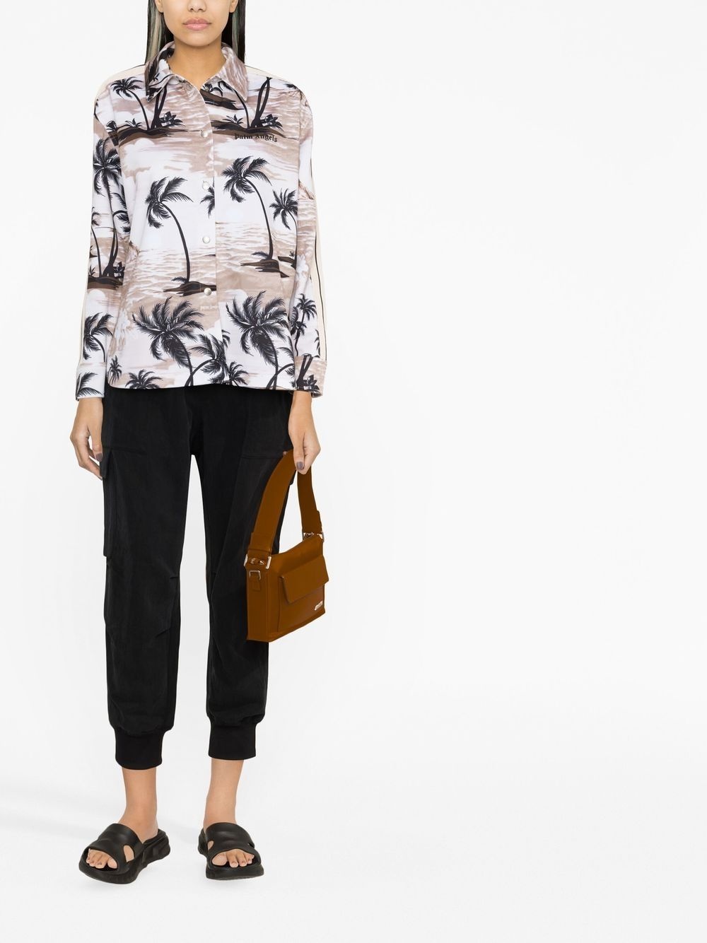 tropical-print long-sleeve shirt - 2