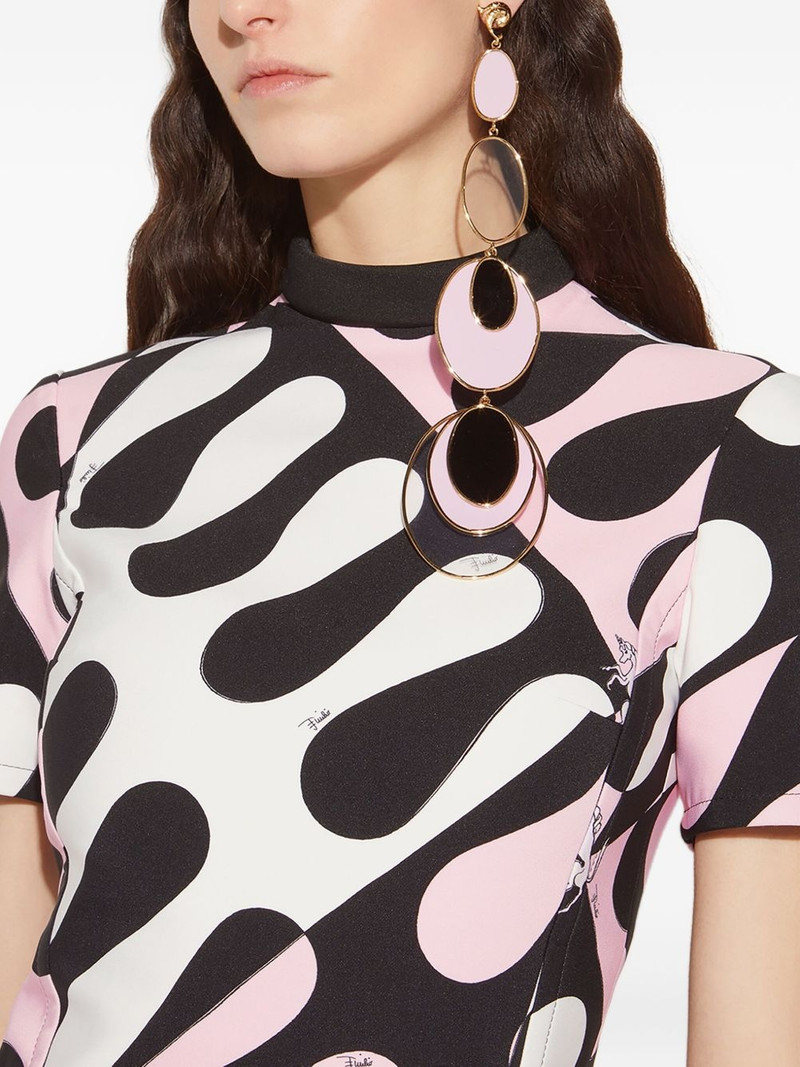 PUCCI Bersaglio oval-shaped earring outlook