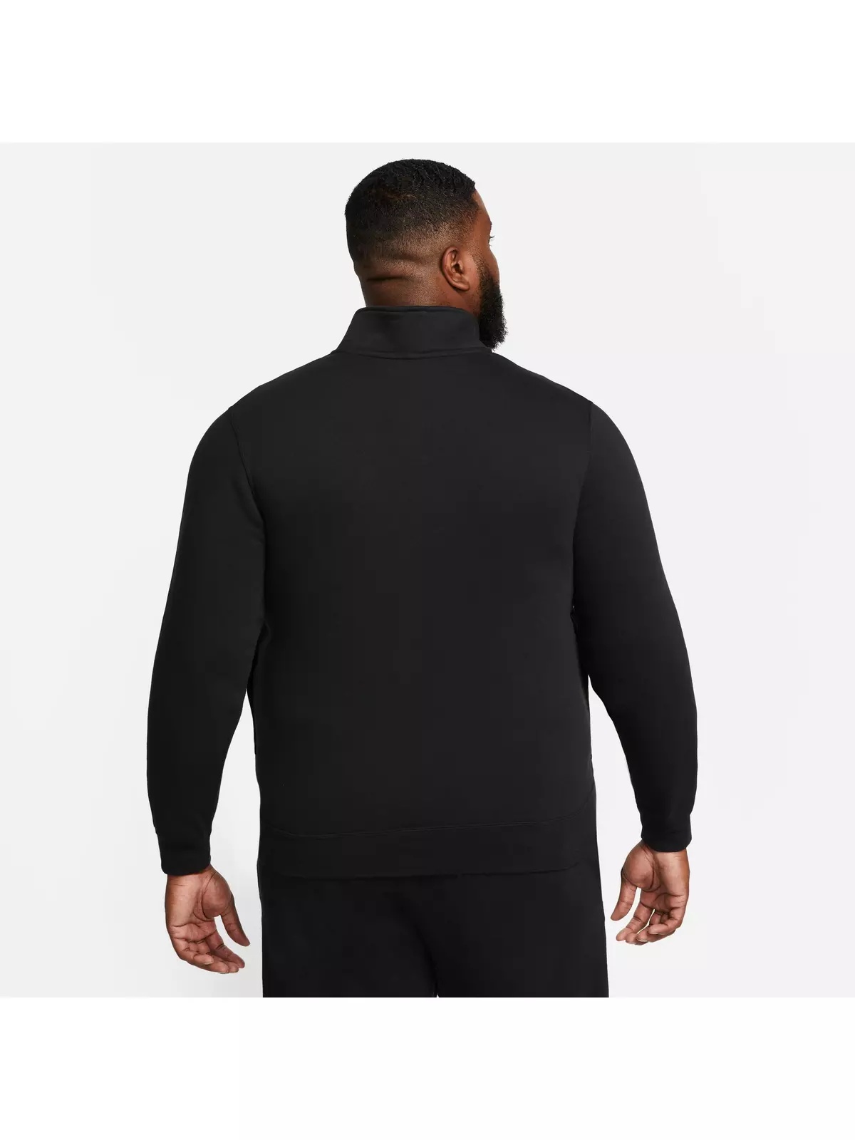 Men's Sportswear Brushed-Back 1/2-Zip Pullover-Black - 5