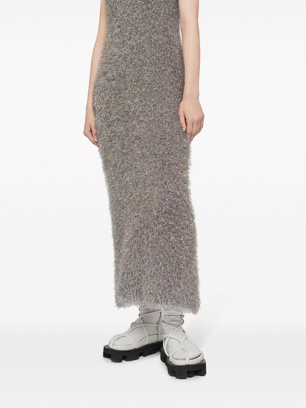 V-neck sleeveless midi dress - 5