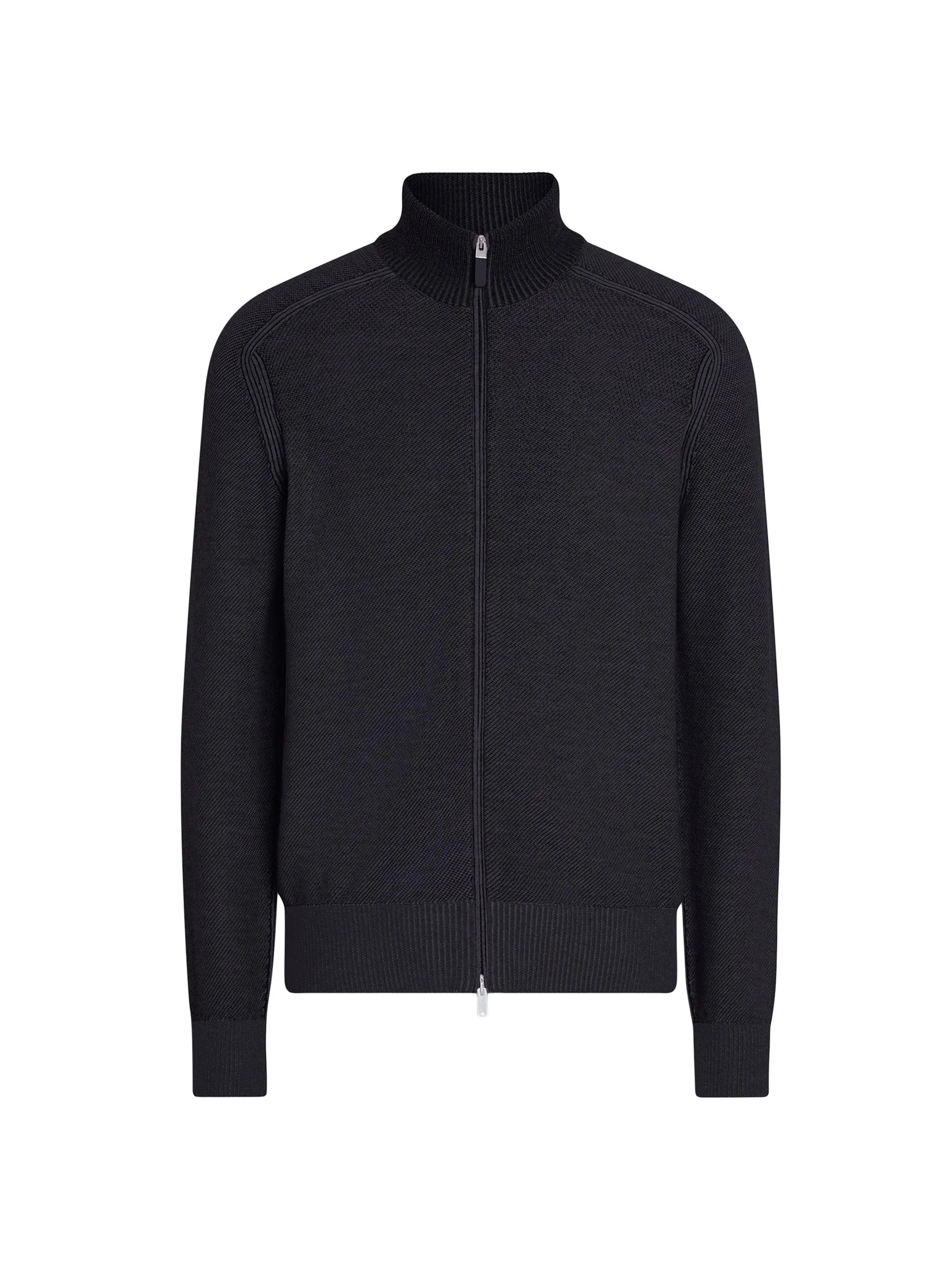 Men's Cashseta Full Zip Cardigan - Navy Blue - 1