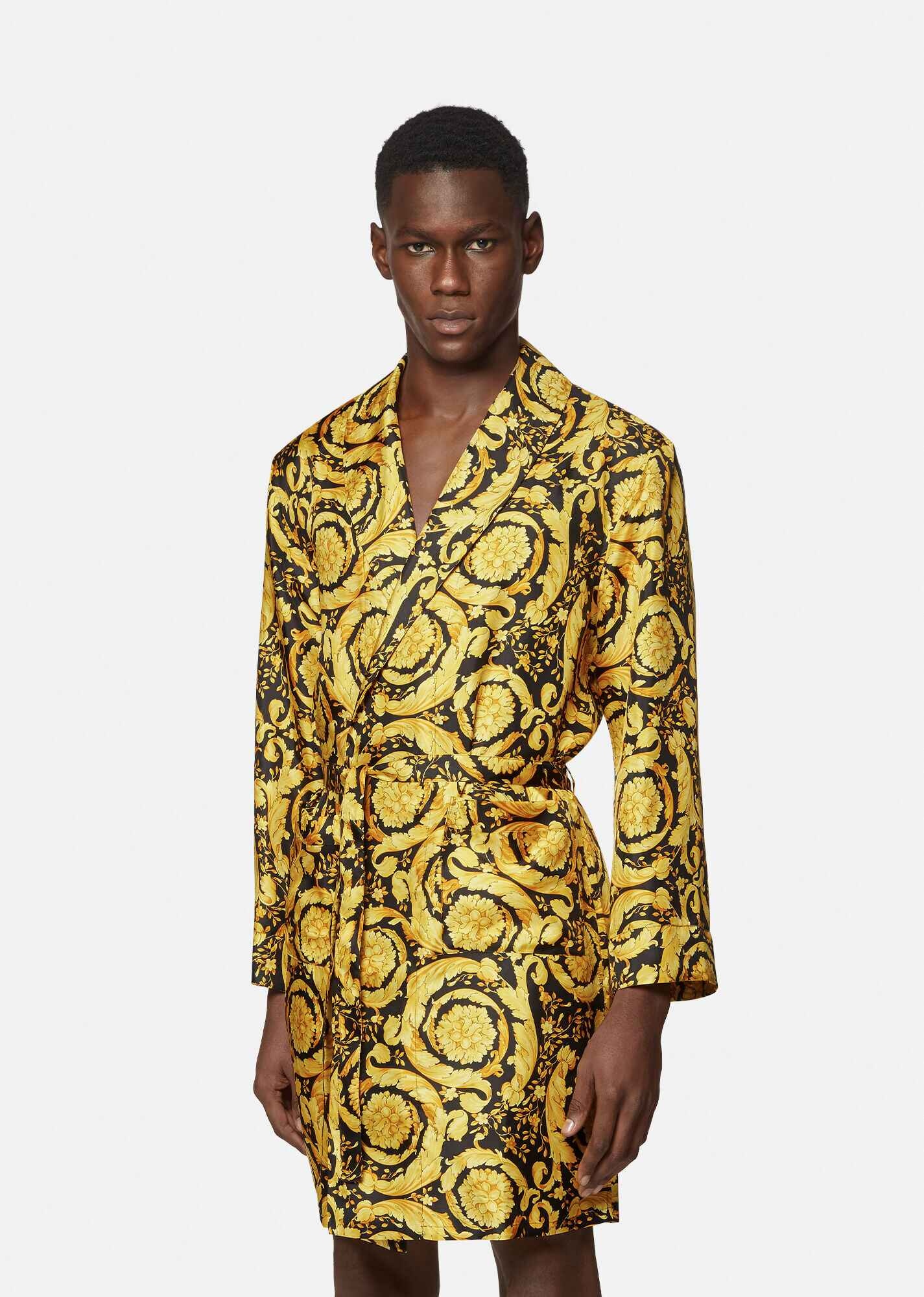 Barocco Print Silk Dressing Gown - 2