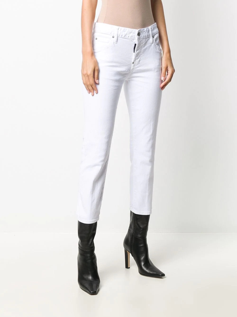 slim-fit cropped jeans - 3