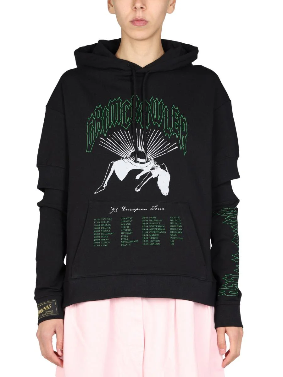 RAF SIMONS LOGO PRINT SWEATSHIRT - 1