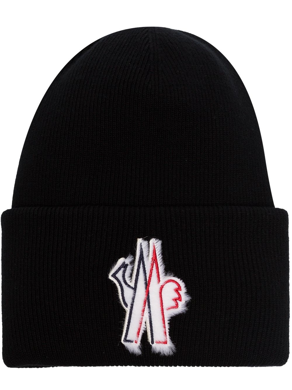 logo appliqué beanie - 1