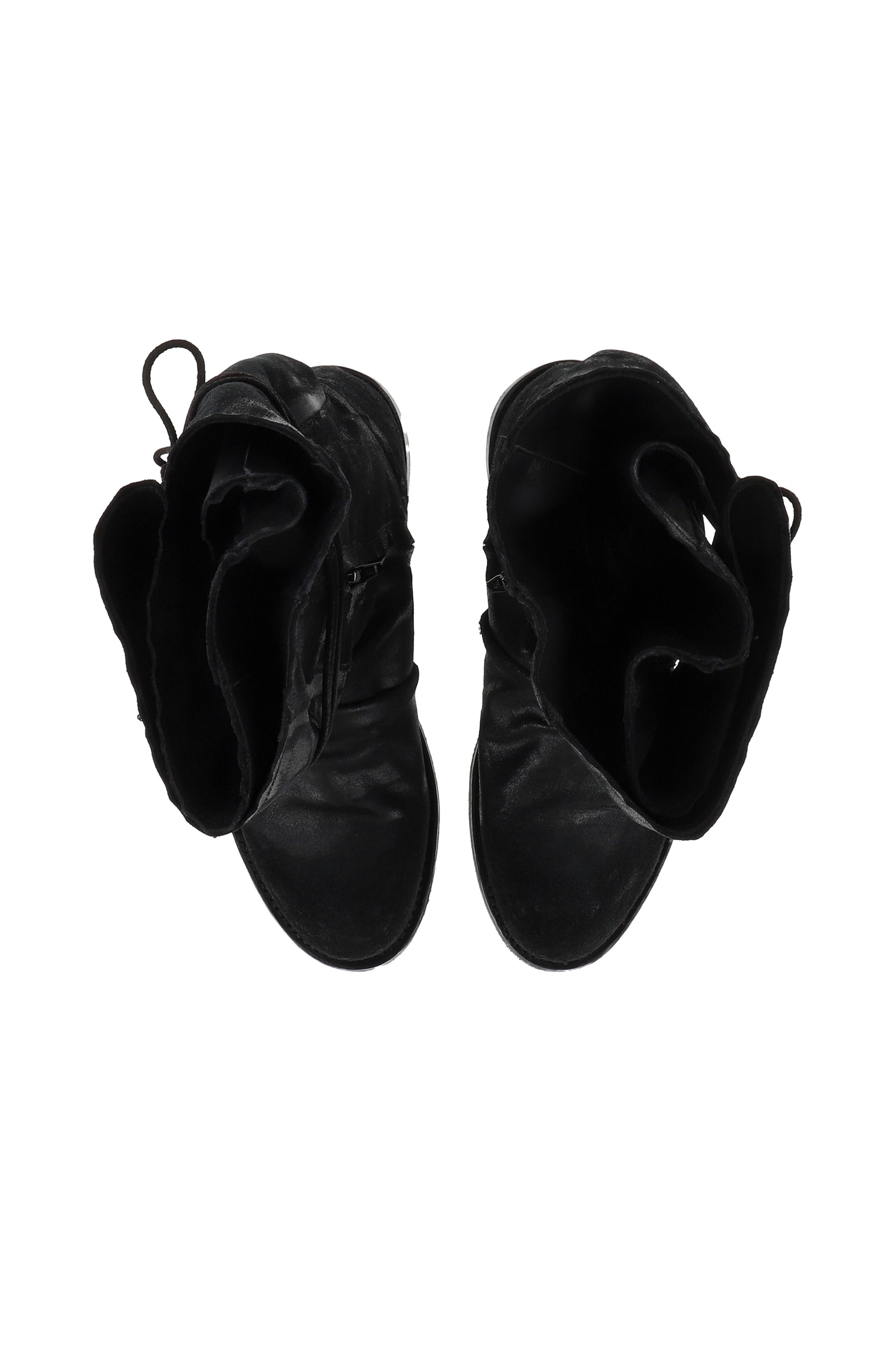 FLAP LACES BOOTS / BLK - 4
