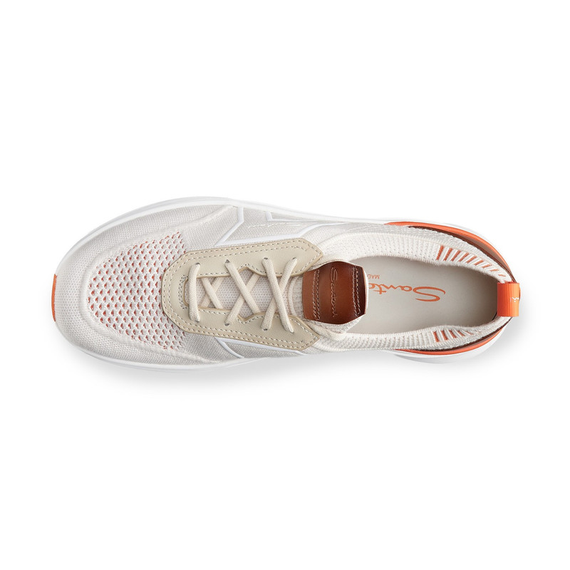 Men's white stretch knit Easy Bounce sneaker 4