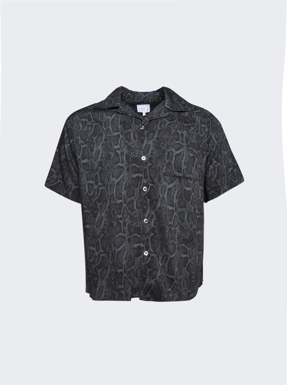 Rayon Snake Shirt Black - 1