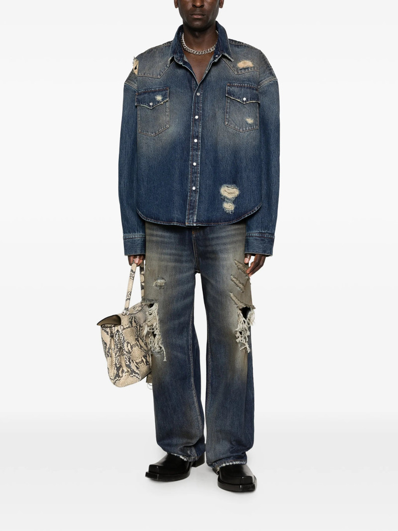 Vetements Distressed Flap-pocket Shirt 5
