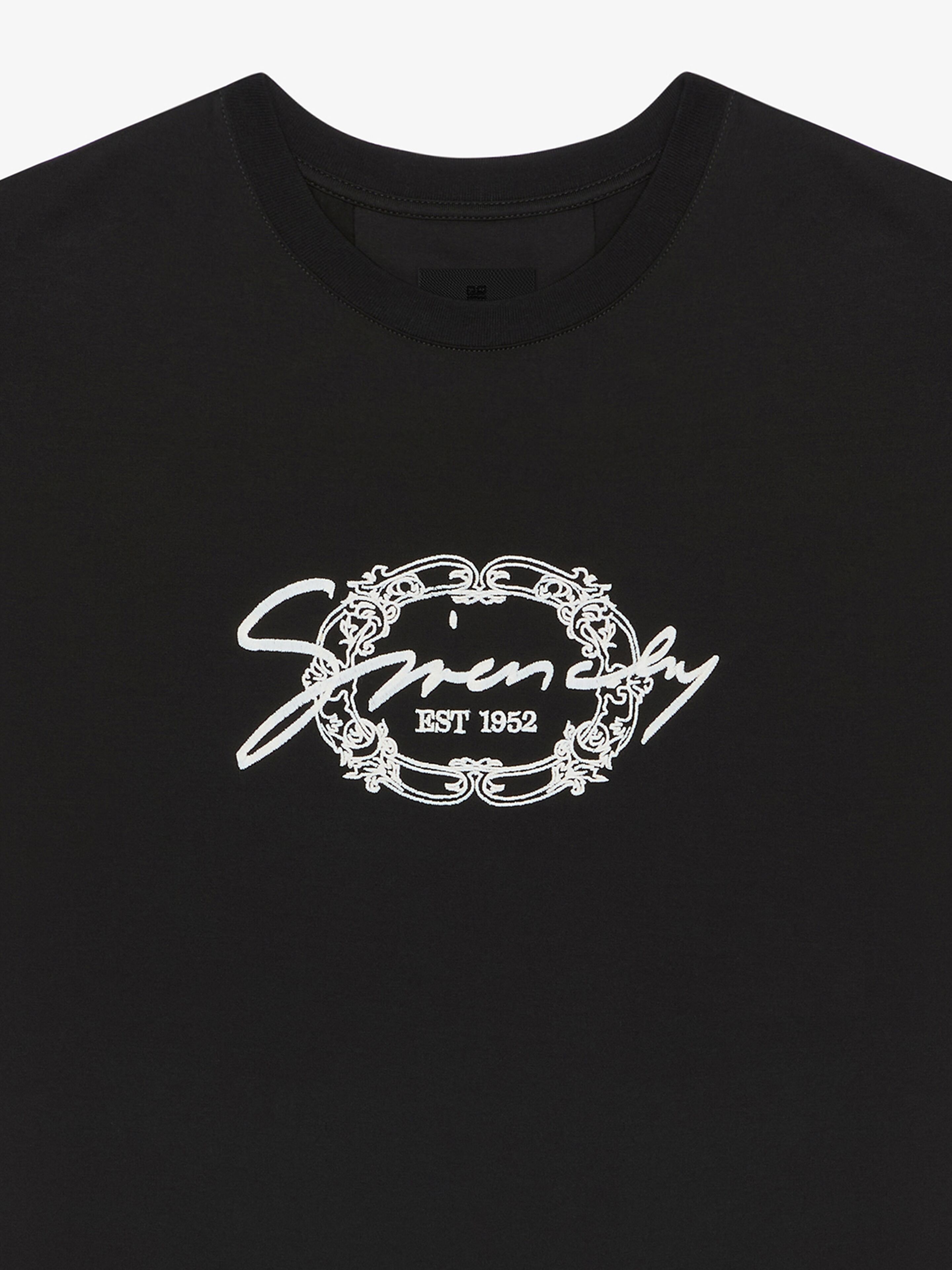 T-SHIRT IN COTTON WITH GIVENCHY MEDALLION - 2