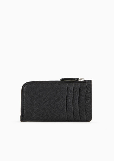 EMPORIO ARMANI MyEA deer-print card holder with wrap-around zip outlook