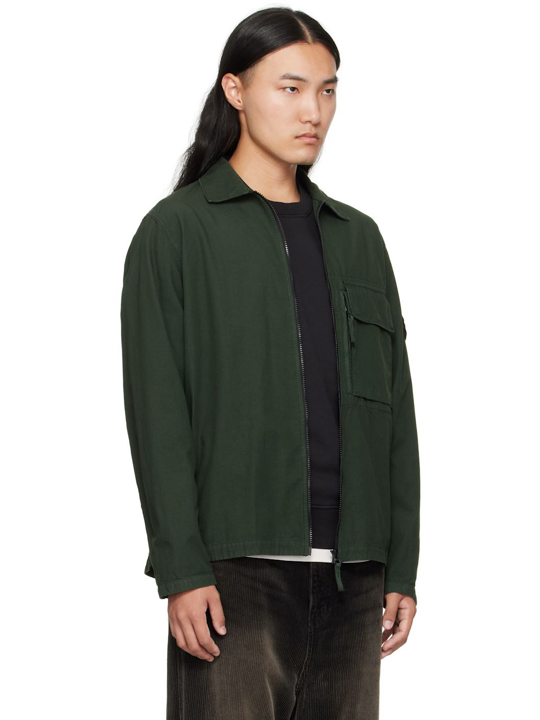 Green 1200004 Canvas Weave Cotton Jacket - 2
