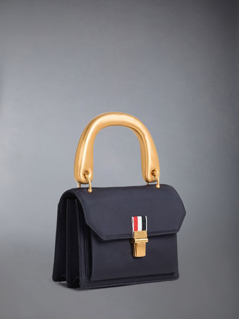 Taffeta Metal Handle Mini School Bag 3