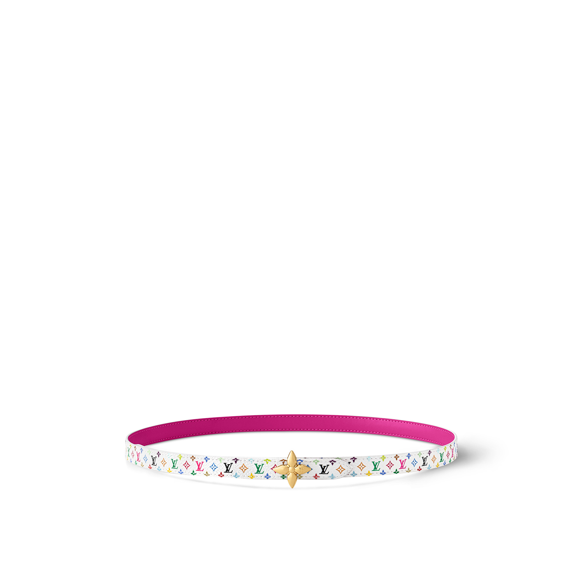 LV x TM Mini Flowergram 15mm Reversible Belt - 1