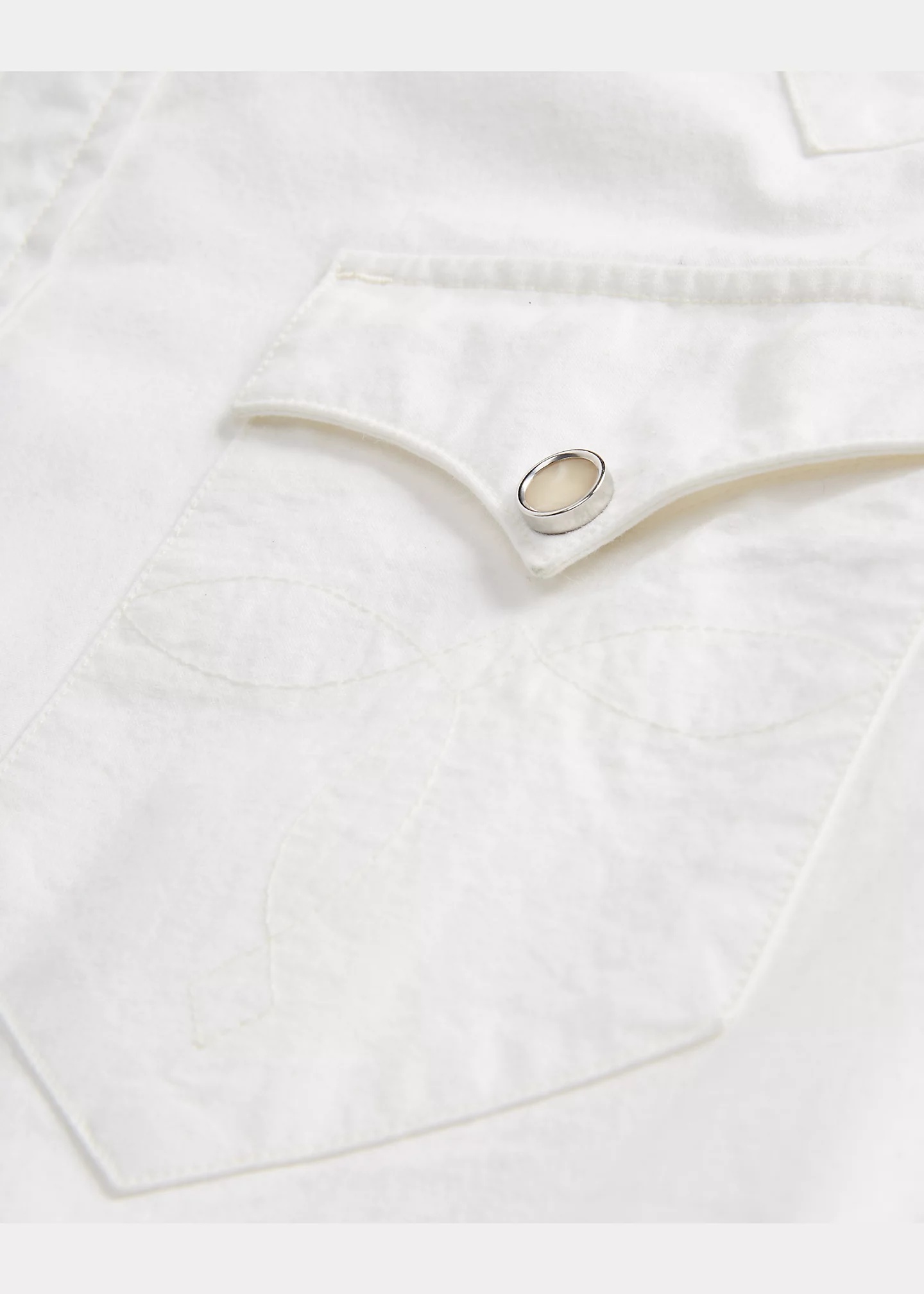 Slim Fit Poplin Western Shirt - 5