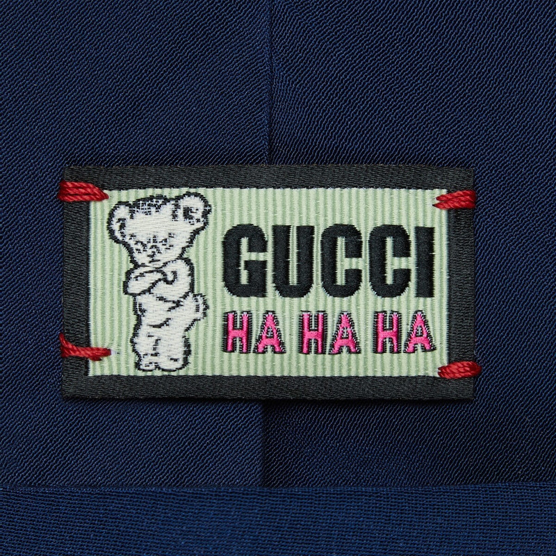 Gucci HA HA HA silk tie 5