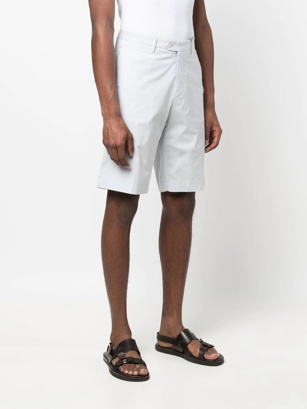 straight-leg chino shorts - 3