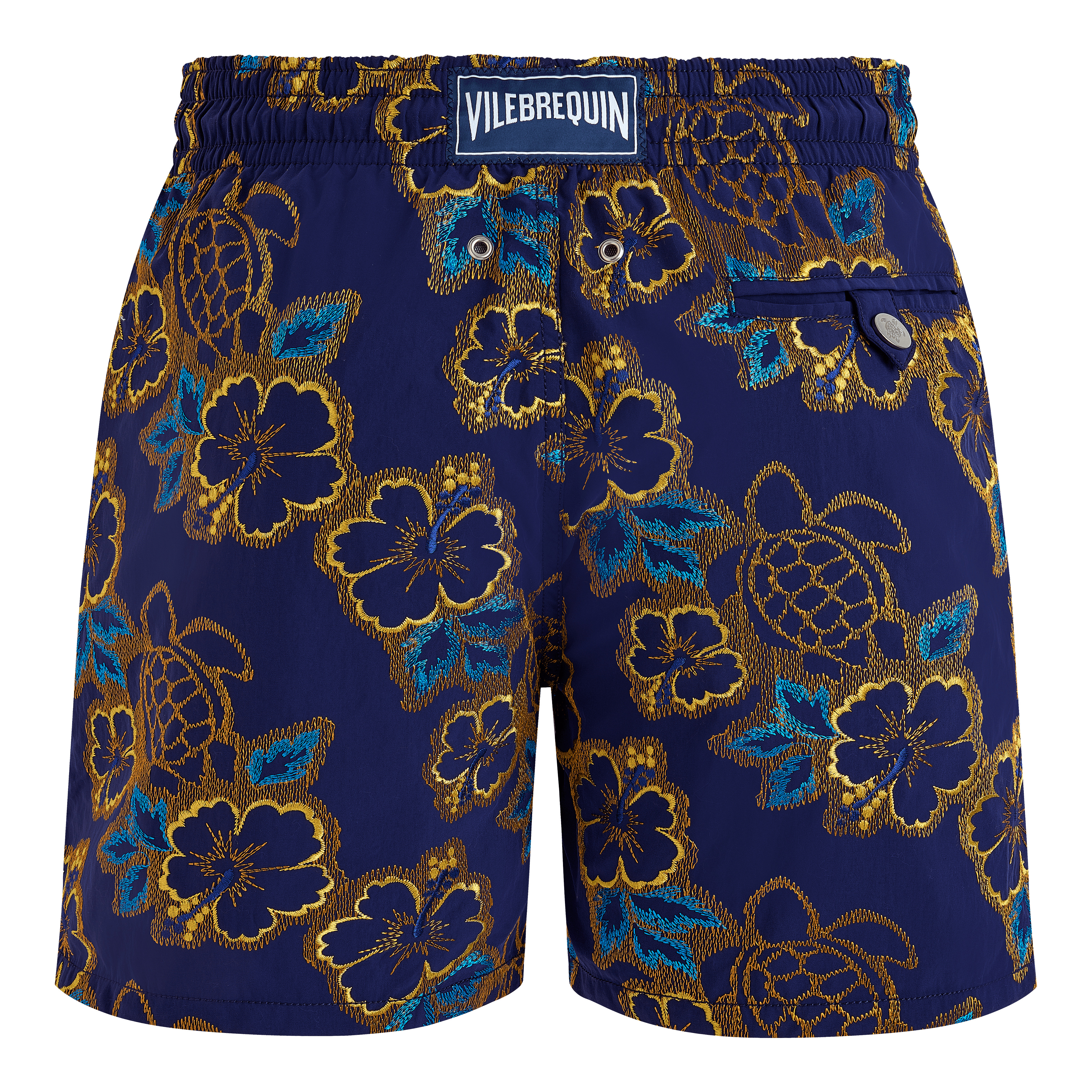 Men Swim Trunks Embroidered Hibiscus - Limited Edition - 2