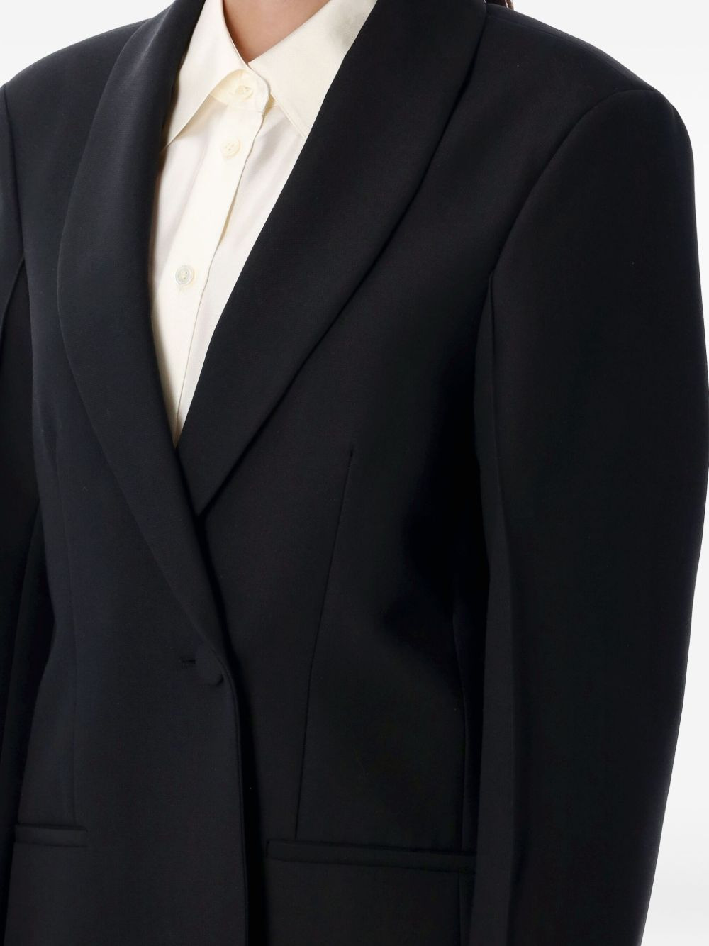 shawl-lapels coat - 3
