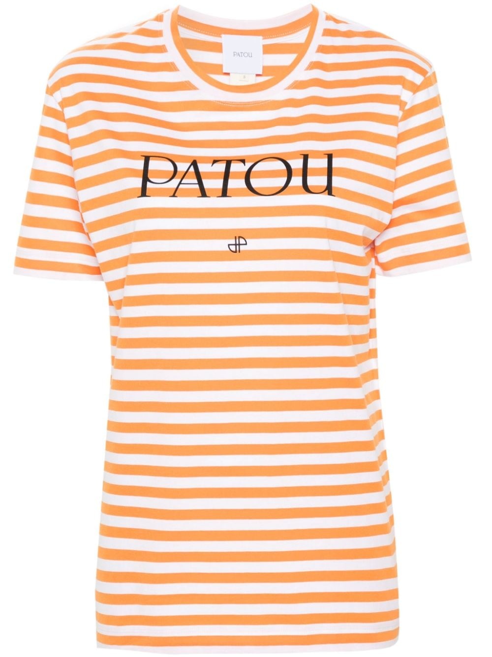 logo-print striped T-shirt - 1