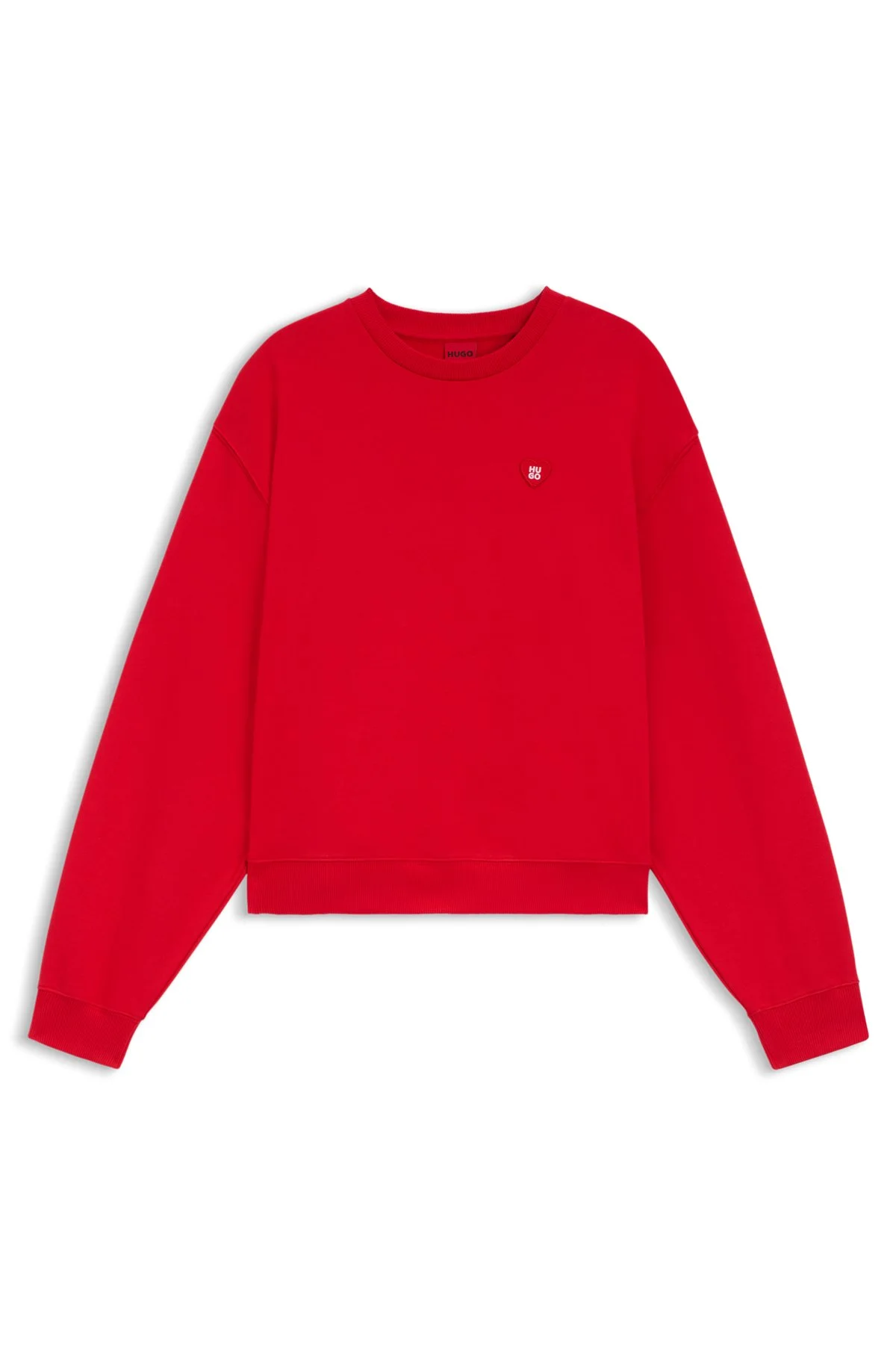 HEART-LOGO SWEATSHIRT IN COTTON TERRY - 1